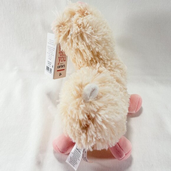 2019 Just One You Carters Plush Extra Soft Cuddly Llama Stuffed Animal 0+ NWT - Picture 5 of 6